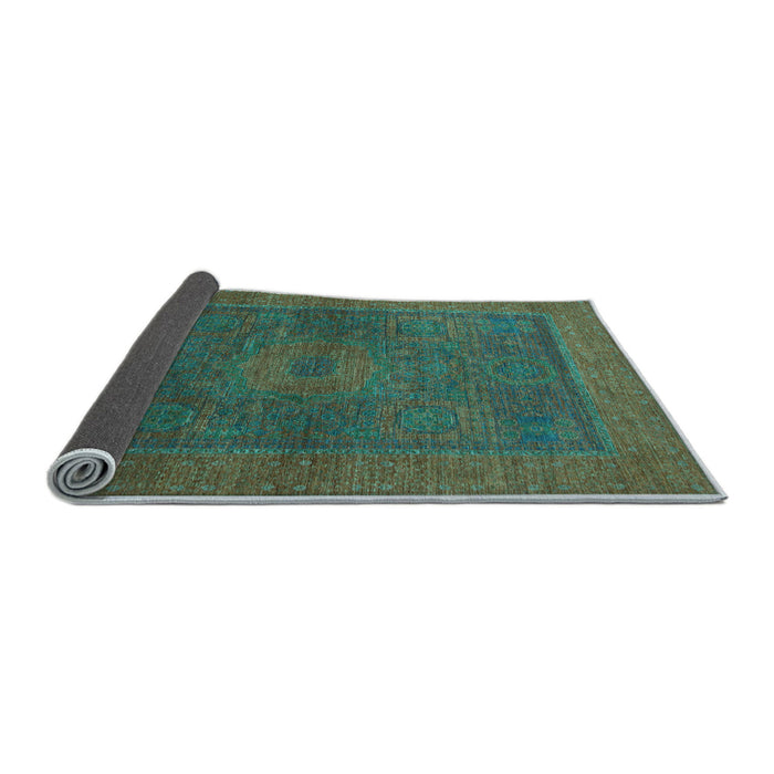 Sideview of Abstract Light Blue Modern Rug, abs1329lblu