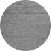 Round Abstract Gray Modern Rug, abs132gry