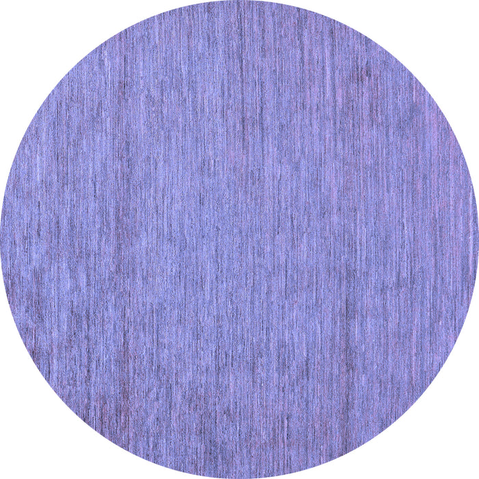 Round Machine Washable Abstract Blue Modern Rug, wshabs132blu