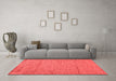 Modern Red Washable Rugs