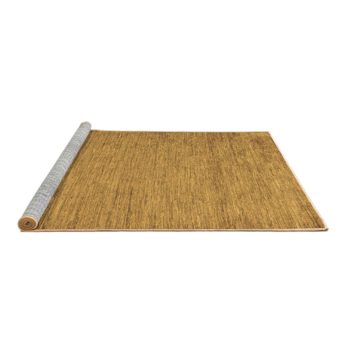 Sideview of Machine Washable Abstract Brown Modern Rug, wshabs132brn