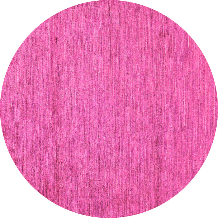 Round Abstract Pink Modern Rug, abs132pnk