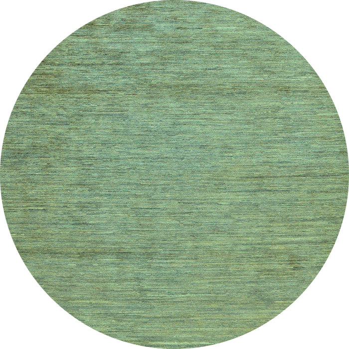 Round Abstract Light Blue Modern Rug, abs132lblu