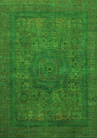 Abstract Green Modern Rug, abs1330grn