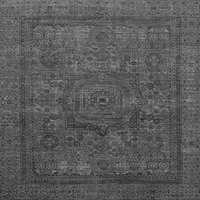 Square Machine Washable Abstract Gray Modern Rug, wshabs1330gry