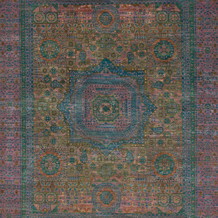 Machine Washable Abstract Coffee Brown Rug, wshabs1330