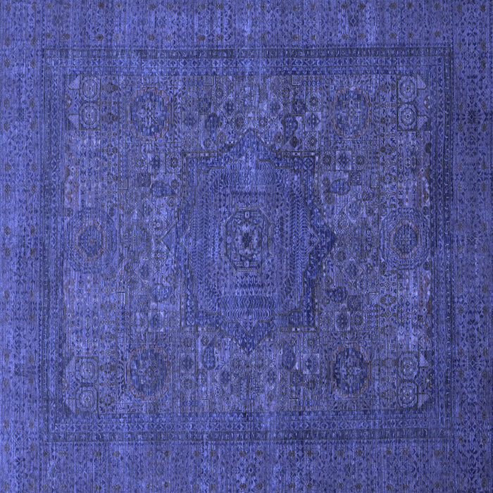 Square Machine Washable Abstract Blue Modern Rug, wshabs1330blu