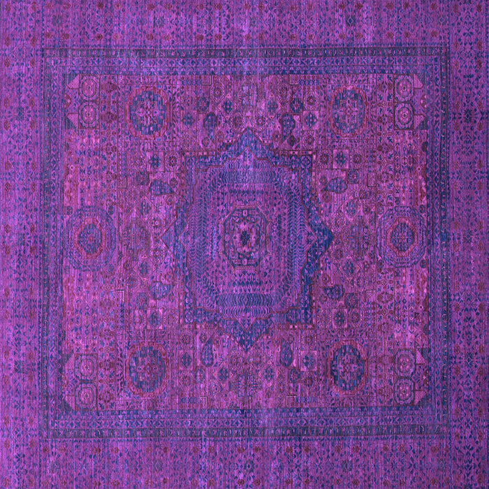 Square Abstract Purple Modern Rug, abs1330pur