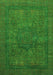 Machine Washable Abstract Green Modern Area Rugs, wshabs1330grn