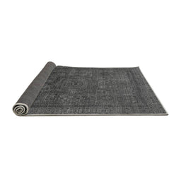 Sideview of Abstract Gray Modern Rug, abs1330gry