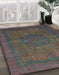 Machine Washable Abstract Coffee Brown Rug in a Family Room, wshabs1330