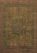 Machine Washable Abstract Brown Modern Rug, wshabs1330brn