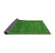 Sideview of Abstract Green Modern Rug, abs1330grn