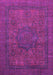 Machine Washable Abstract Pink Modern Rug, wshabs1330pnk