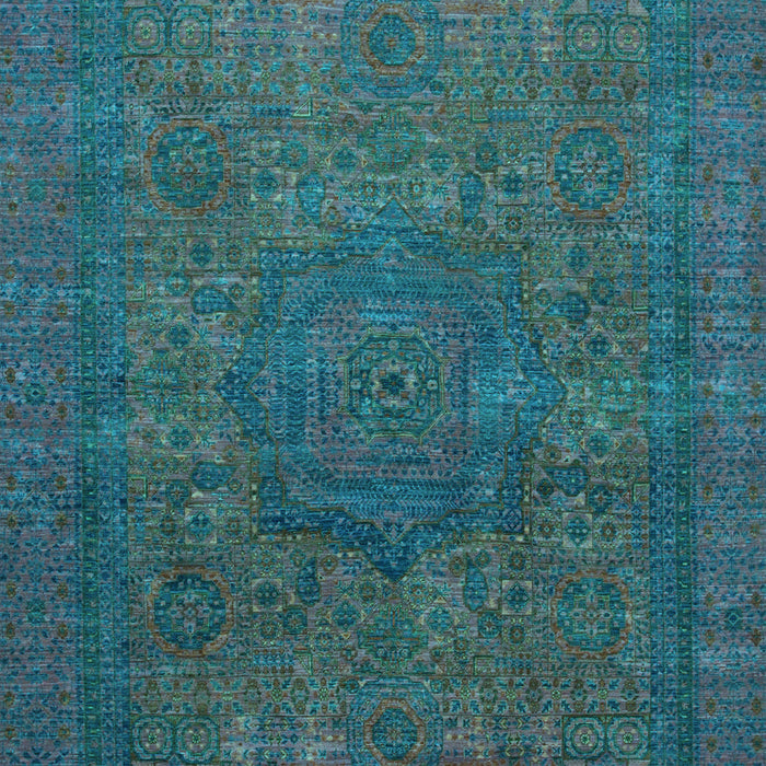 Abstract Light Blue Modern Rug, abs1330lblu