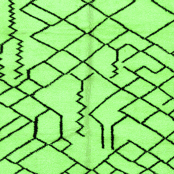 Machine Washable Solid Green Modern Area Rugs, wshabs1331grn