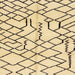 Square Abstract Brown Gold Solid Rug, abs1331