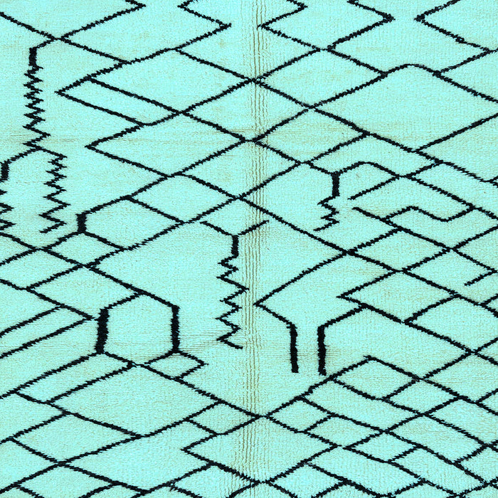 Square Machine Washable Solid Light Blue Modern Rug, wshabs1331lblu