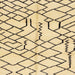 Square Machine Washable Abstract Brown Gold Rug, wshabs1331