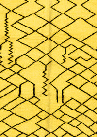 Solid Yellow Modern Rug, abs1331yw