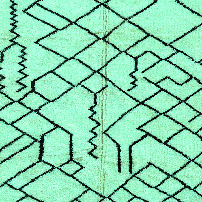 Machine Washable Solid Turquoise Modern Area Rugs, wshabs1331turq