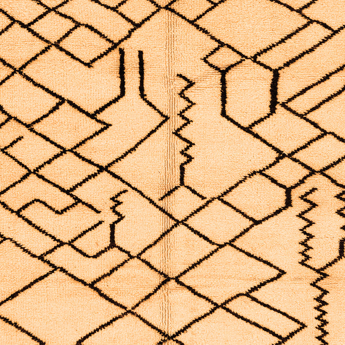 Machine Washable Solid Orange Modern Area Rugs, wshabs1331org