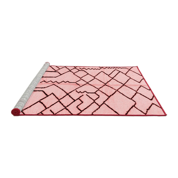 Modern Red Washable Rugs