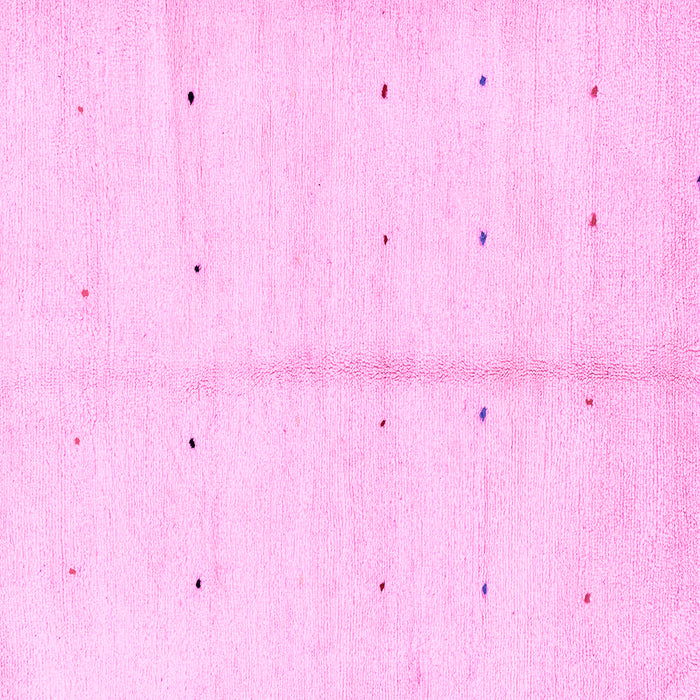 Square Solid Pink Modern Rug, abs1332pnk