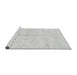 Sideview of Machine Washable Solid Gray Modern Rug, wshabs1332gry