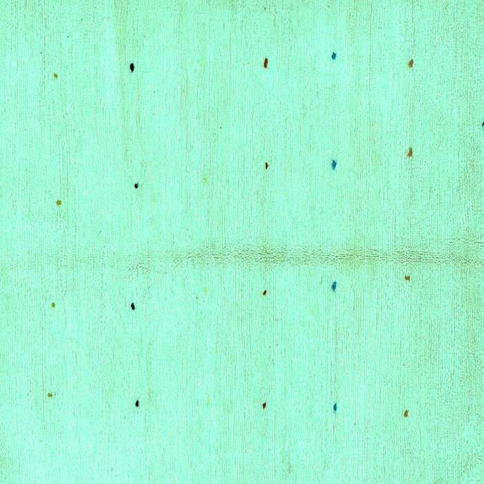 Square Solid Turquoise Modern Rug, abs1332turq