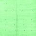 Square Machine Washable Solid Emerald Green Modern Area Rugs, wshabs1332emgrn