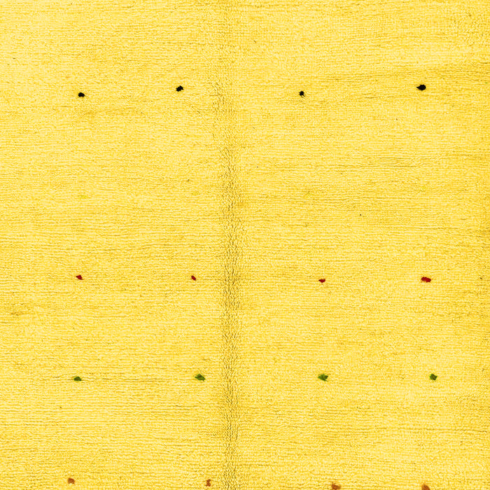 Machine Washable Solid Yellow Modern Rug, wshabs1332yw