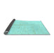 Sideview of Solid Light Blue Modern Rug, abs1332lblu