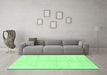 Machine Washable Solid Emerald Green Modern Area Rugs in a Living Room,, wshabs1332emgrn