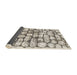 Sideview of Abstract Sandstone Brown Modern Rug, abs1333