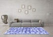 Machine Washable Abstract Blue Modern Rug in a Living Room, wshabs1333blu