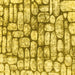 Square Abstract Yellow Modern Rug, abs1333yw