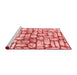 Modern Red Washable Rugs