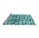 Sideview of Machine Washable Abstract Light Blue Modern Rug, wshabs1333lblu