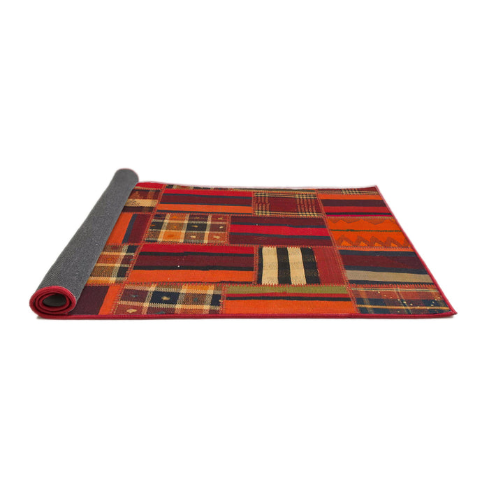 Sideview of Abstract Red Southwestern Rug, abs1334