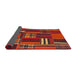 Sideview of Abstract Red Southwestern Rug, abs1334