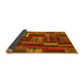 Sideview of Southwestern Yellow Country Rug, abs1334yw