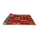 Sideview of Southwestern Orange Country Rug, abs1334org