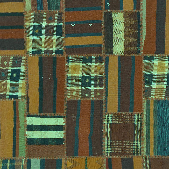 Machine Washable Southwestern Turquoise Country Area Rugs, wshabs1334turq