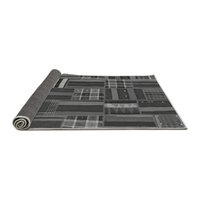 Sideview of Southwestern Gray Country Rug, abs1334gry