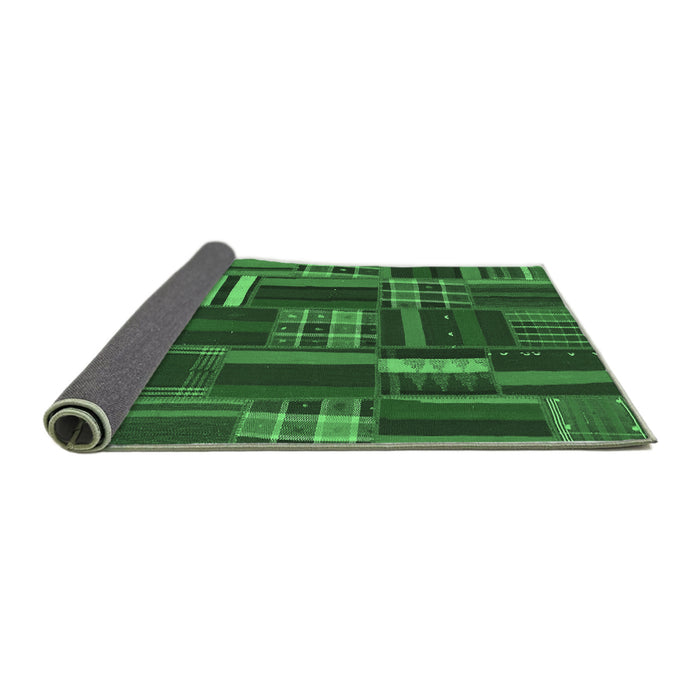 Sideview of Southwestern Emerald Green Country Rug, abs1334emgrn
