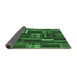 Sideview of Southwestern Emerald Green Country Rug, abs1334emgrn