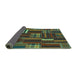 Sideview of Southwestern Turquoise Country Rug, abs1334turq