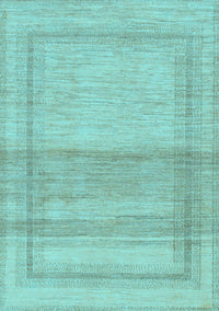 Abstract Light Blue Modern Rug, abs1335lblu