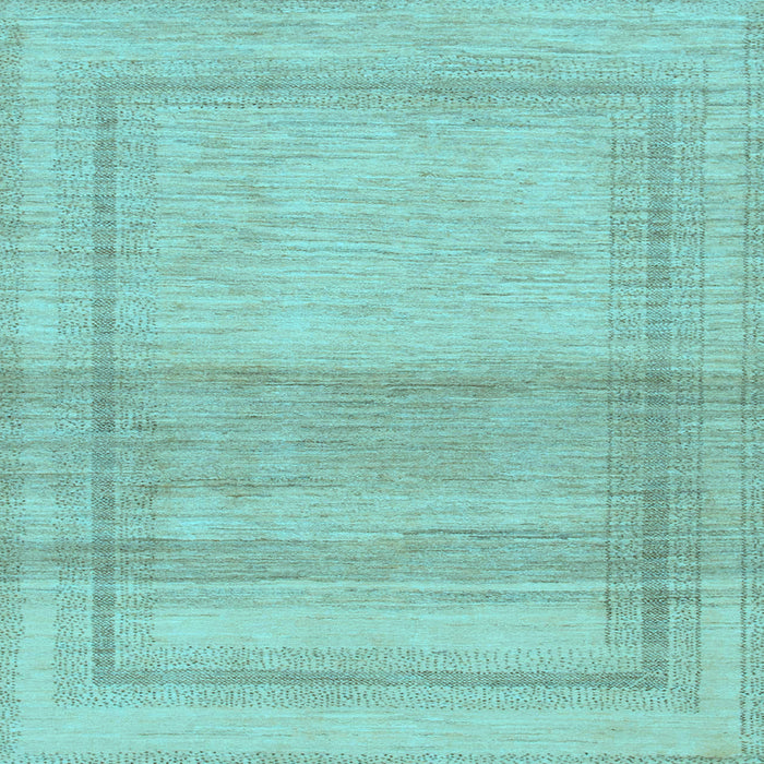 Square Machine Washable Abstract Light Blue Modern Rug, wshabs1335lblu